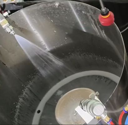 펄프 몰딩 식탁용 수성/유성 차단 코팅을 위한 스마트 24스테이션 스핀 코팅 라인