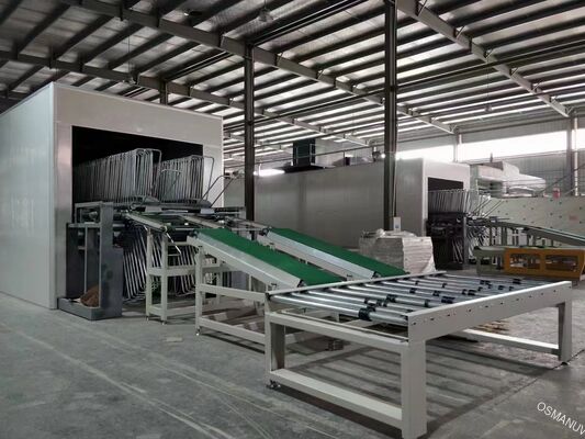 High Capacity Folding Drying Line for Cement Fiberboard with 30 Percent Floor Space Saving