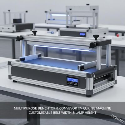 다목적 벤치탑 & 컨베이어 UV 경화 기계 -Customizable 벨트 너비 & 램프 높이