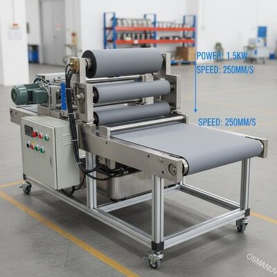 1.5KW 250 밀리미터 지름 역롤 코팅기 판형 운반 벨트