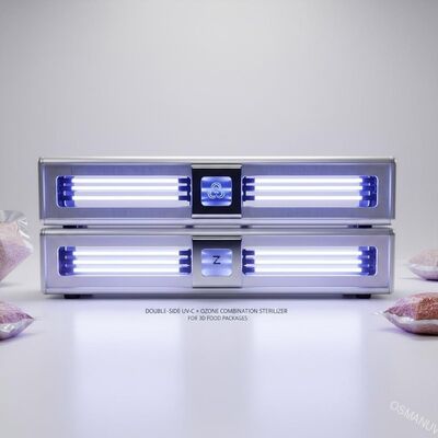 3D 식품 포장용 양면 UV-C + 오존 복합 살균기