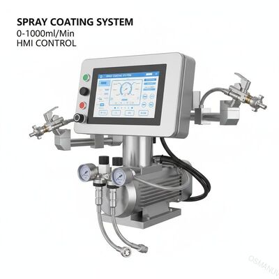 0-1000ml/min 스프레이 볼륨 스프레이 코팅 시스템 HMI 제어 시스템