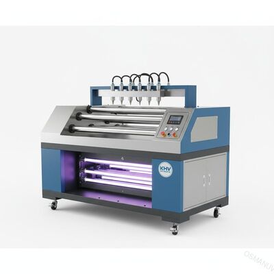PVC 패널 편평한 나무 620Mm KHV 방위를 위한 UV 롤러 살포 코팅 기계