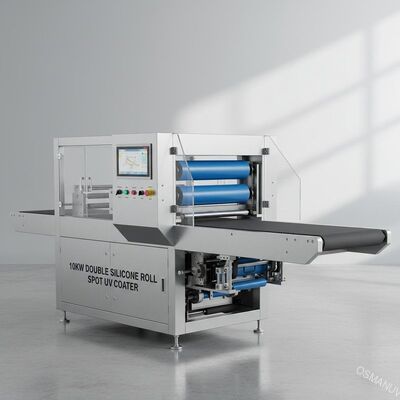 10KW 더블 실리콘 롤 스팟 UV 코팅기