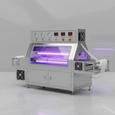 영화/종이를 위한 18KW SS304 메시 벨트 UV 치료 기계
