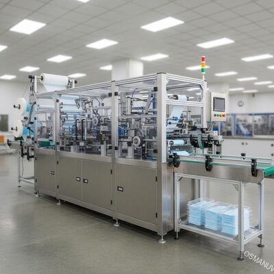 ISO9001 20KW 외과적 면 마스크 성형기 / 수술용 마스크 생산 라인