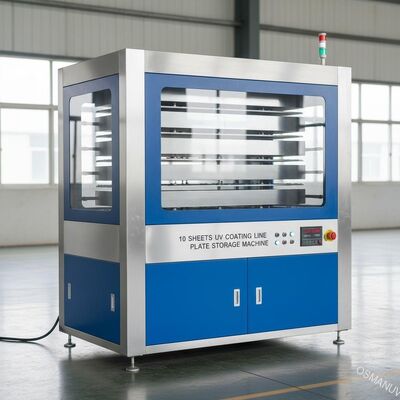 10 시트 자외선 코팅 라인판 저장 기계 50HZ 2m/Min 속도