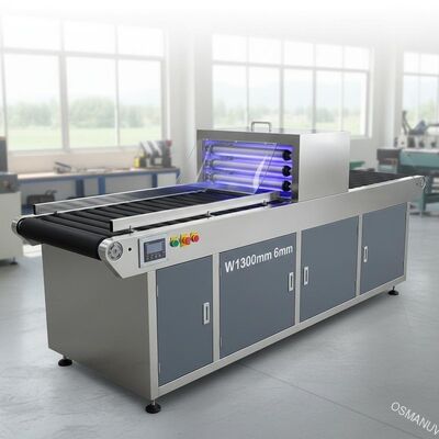 간격 방어적인 UV 코팅 기계/Uv 치료 기계 W1300mm 6mm