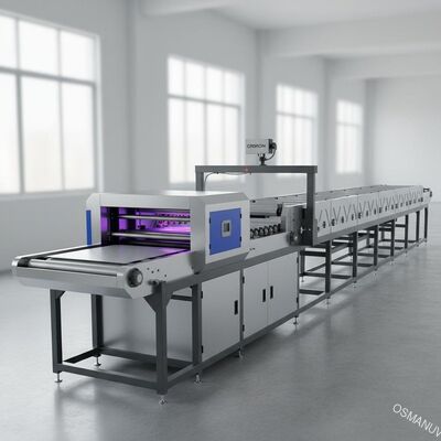 OMRON 전기 눈을 가진 30m 겹 건조한 선 UV 코팅 기계