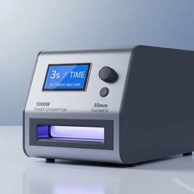 3s / 시간 UV 경화 기계 1000W 전력 소비 50mm 두께