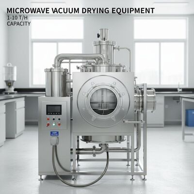 1-10T/h 용량 마이크로 웨브 진공 건조 장비 - 380V 전압