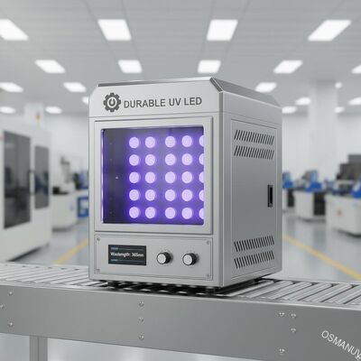 생산 라인을 위한 내구성 있는 UV LED 경화 기계 - 파장 365nm 300mm*300mm*400mm