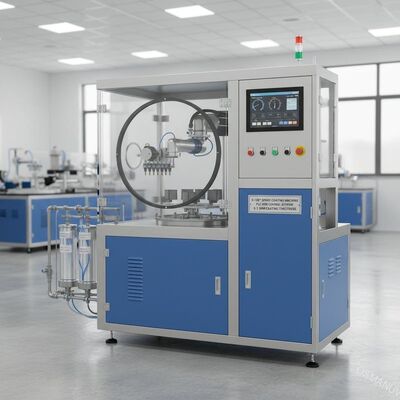 0-180° 스프레이 코팅 기계와 PLC/HMI 제어 시스템 0.1-3mm 코팅 두께