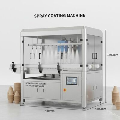 1100mm * 410mm * 1100mm 펄스 식품 컨테이너를 위한 스프레이 코팅 기계
