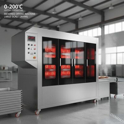 0-200C 온도 가열 광 적외선 건조 기계 대량 건조