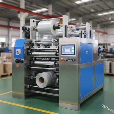 PLC 제어 시스템 필름 라미네이팅 기계 3000KG 큰 리 윙 직경 1000mm