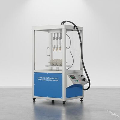 Taiyuan Changyuan 노즐 110kg 무게와 400 * 400 * 500mm 스프레이 방과 함께 사용 된 펄프 폼 코팅 기계