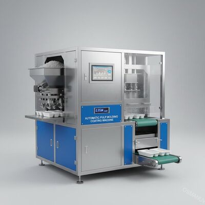 높은 신뢰성 0.95KW 전력 소비 자동 펄프 폼핑 코팅 기계