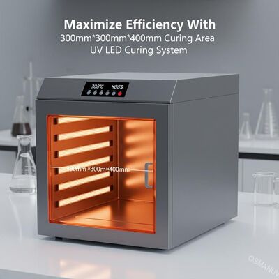 300mm * 300mm * 400mm 경화 영역 UV LED 경화 시스템으로 효율성을 극대화