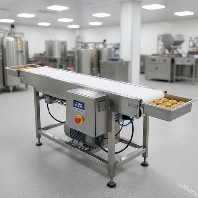 PLC 제어 전동 컨베이어 벨트 기계 220V 식품 가공