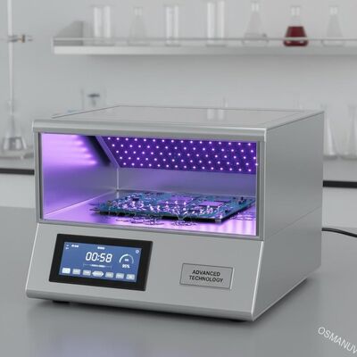 300mm * 400mm 경화 영역 UV 경화 기계 365nm UV 램프와 첨단 기술