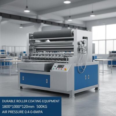 내구성 롤러 코팅 장비 1800*1000*1200mm 500kg 공기 압력 0.4-0.6Mpa