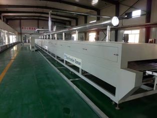 MDF 널 388kw Uv 가벼운 치료 살포 코팅 기계 PLC 통제 칼슘 규산염 널