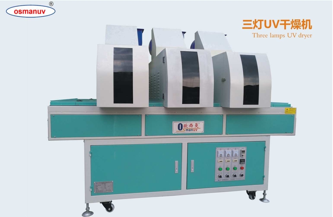 3개의 램프 1387mm 자외선 치료 램프 9.7KW 380V 50HZ 전원 공급 전압으로 보드, 나무, 알루미늄, 철