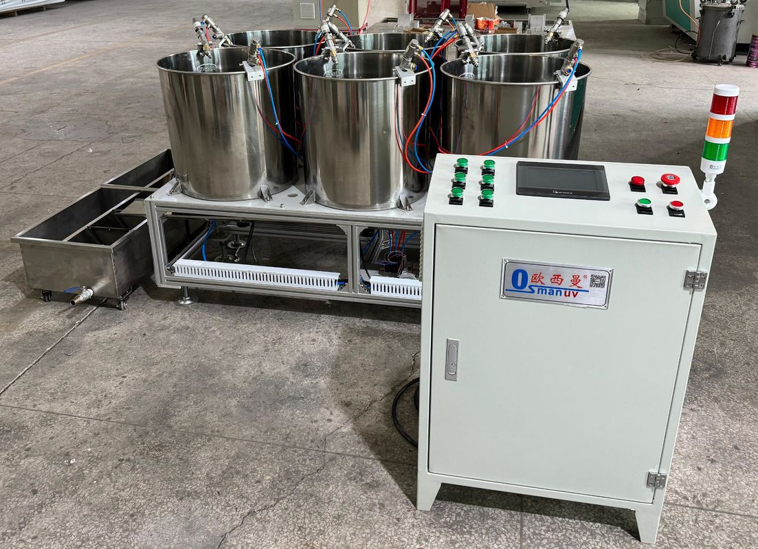 정밀 6-포지션 회전 코팅 시스템 - 균일 필름 두께 제어