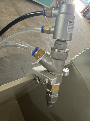 Taiyuan Changyuan Nozzle Used Pulp Molding Coating Machine With 110kg Weight And 400 * 400 * 500 Mm Spray Room