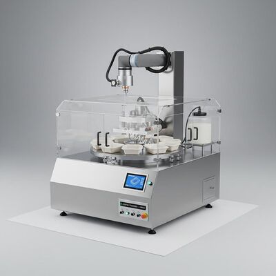Customizable Rotary Coating Sample Machine for Precision Interior Coating of Pulp Molded Meal Boxes