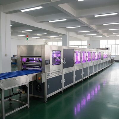 Uv Varnish Machine Ultraviolet Rays Coating Line ISO9001 L10000mm