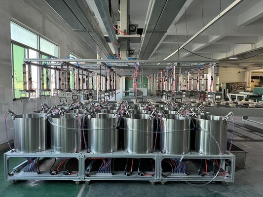 24 스테이션 회전식 펄프 몰딩 내부 코팅 라인 | 대량 자동 생산 시스템