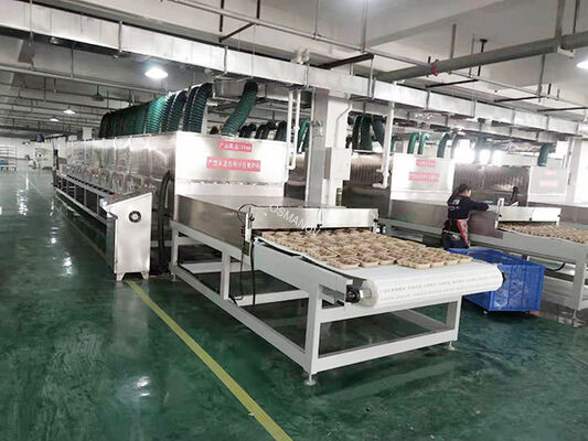 커스터마이징 가능한 전력 (12-200kW) 및 빠른 건조를위한 PLC 제어 (4-20배 더 빠르다) 와 함께 연속 터널 마이크로 웨브 드라이어