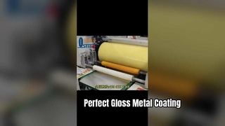 고광택 금속 시트 롤러 코팅 기계